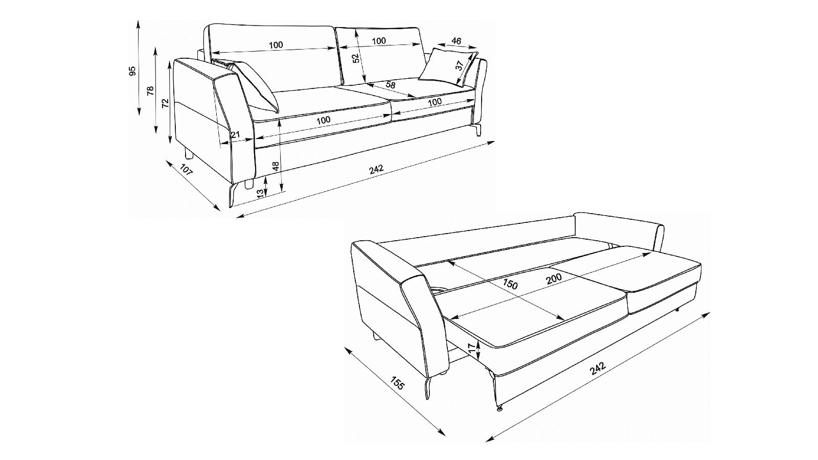 Прямой диван Harper, Белый, Harper
Прямой диван Harper, Белый, Harper