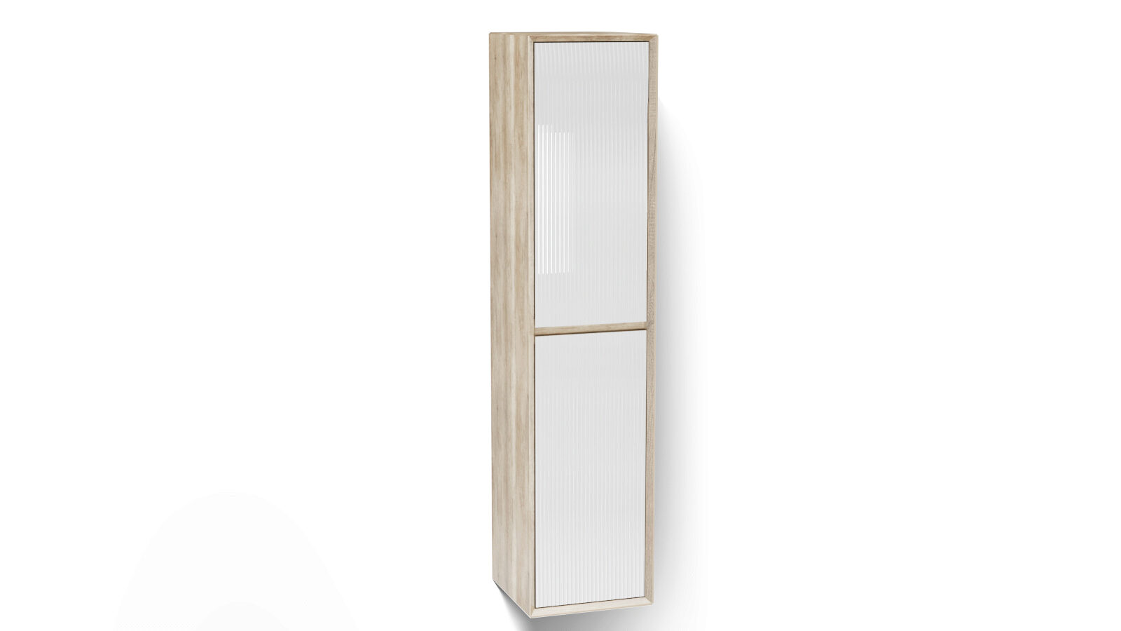

Шкаф навесной двухдверный, вертикальный Glass, цвет: Дуб + Белый, Glass, цвет: Дуб + Белый