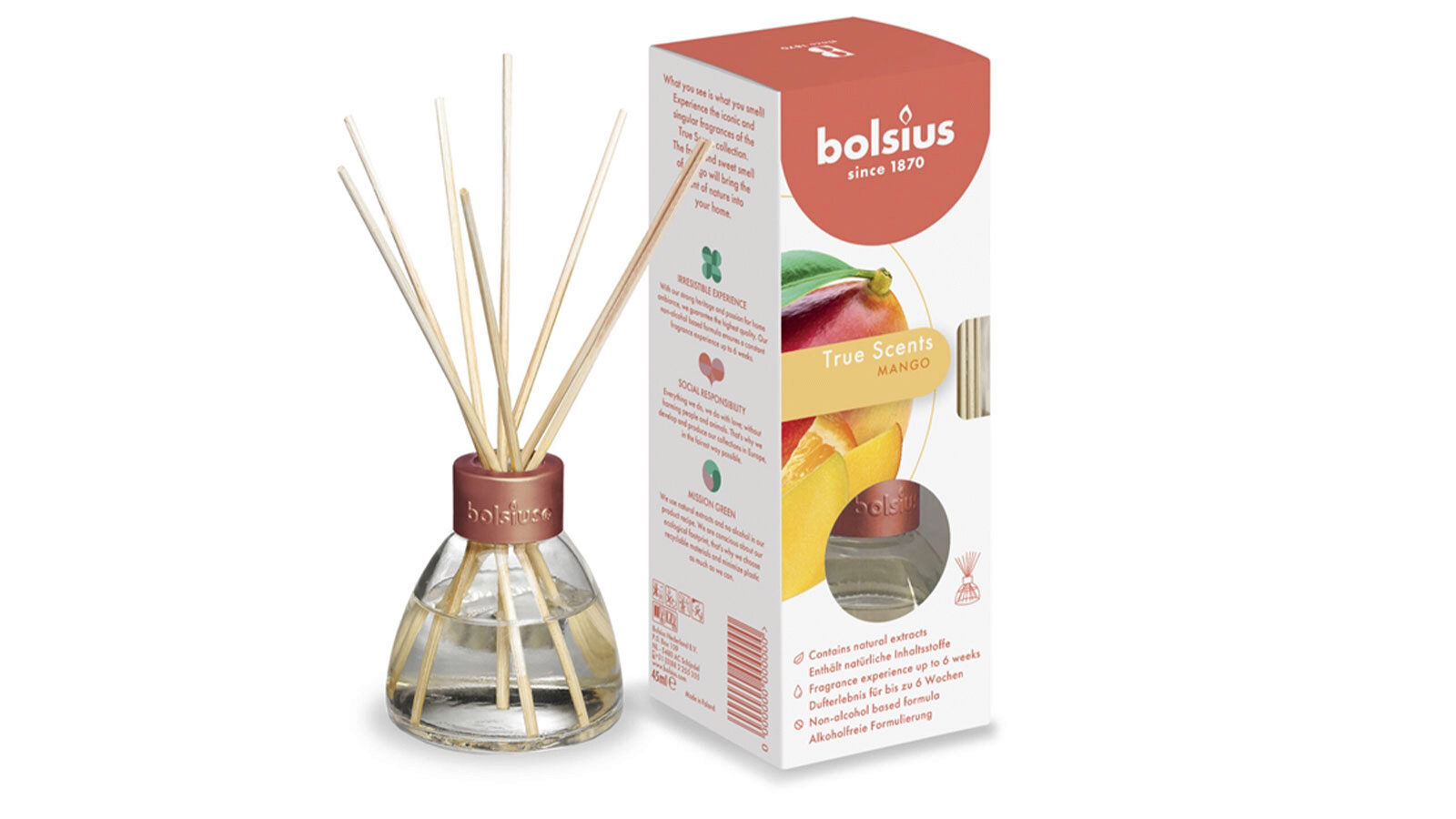 

Диффузор ароматический True Scents 0,045 л манго, True Scents 0,045 л манго