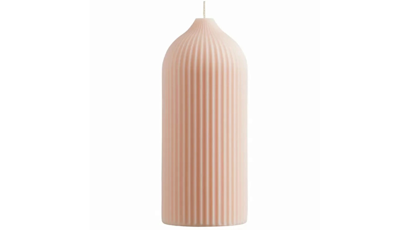 Свеча декоративная Edge 16,5 см цвет бежево-розовый