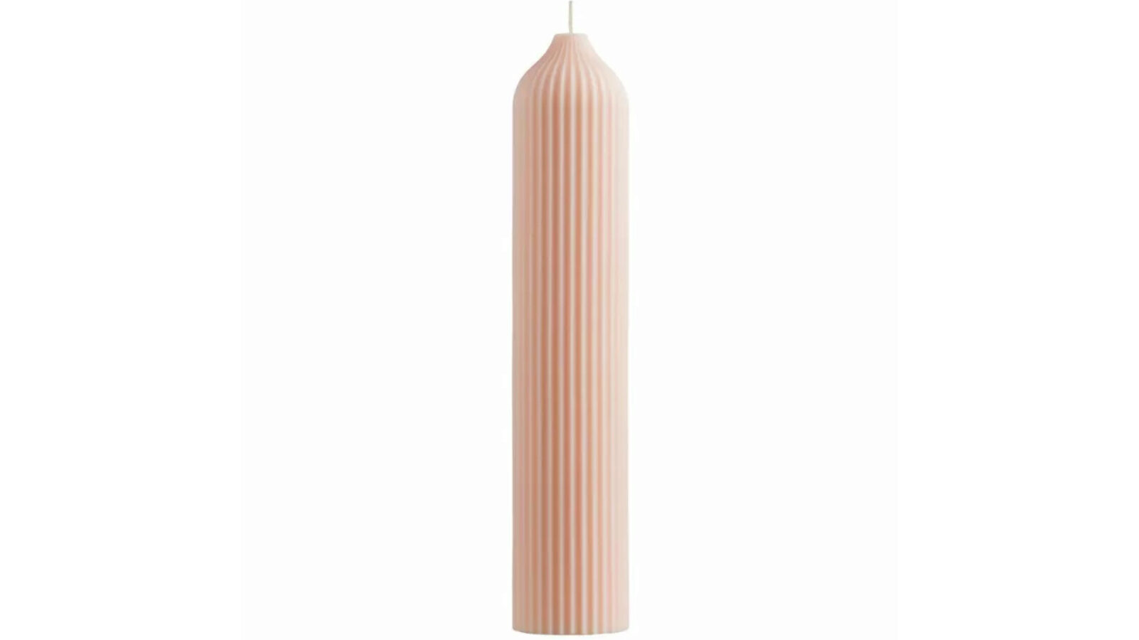 Свеча декоративная Edge 25,5 см цвет бежево-розовый