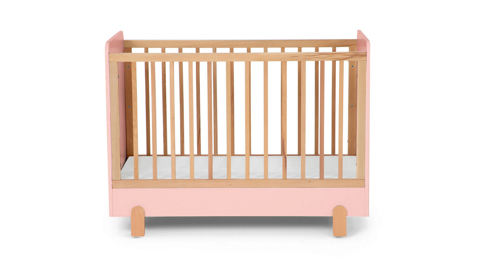 Кровать для новорожденного Lory, цвет Розовый/Бук