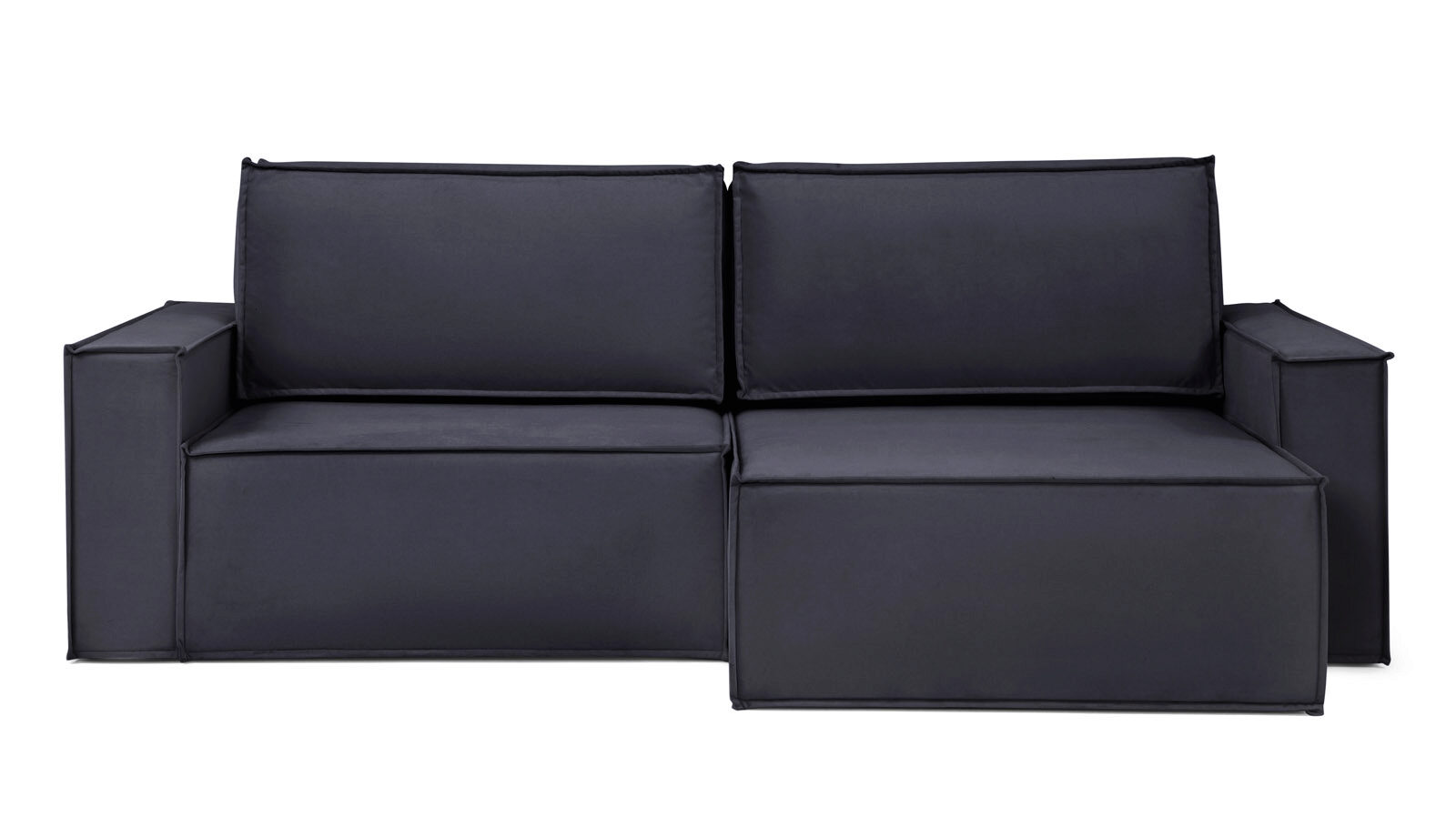 Угловой диван Klark 2 секционный с мягким уровнем посадки и широкими подлокотниками