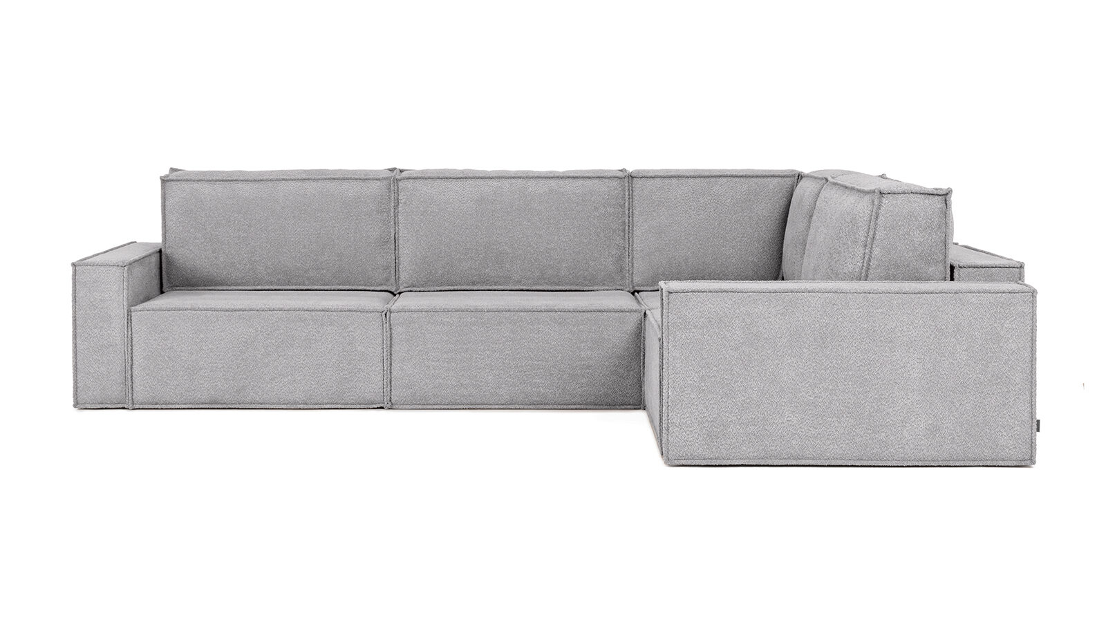 

Угловой диван Klark 4 секционный с мягким уровнем посадки и широкими подлокотниками, Серый, Klark 4 секционный с мягким уровнем посадки и широкими подлокотниками