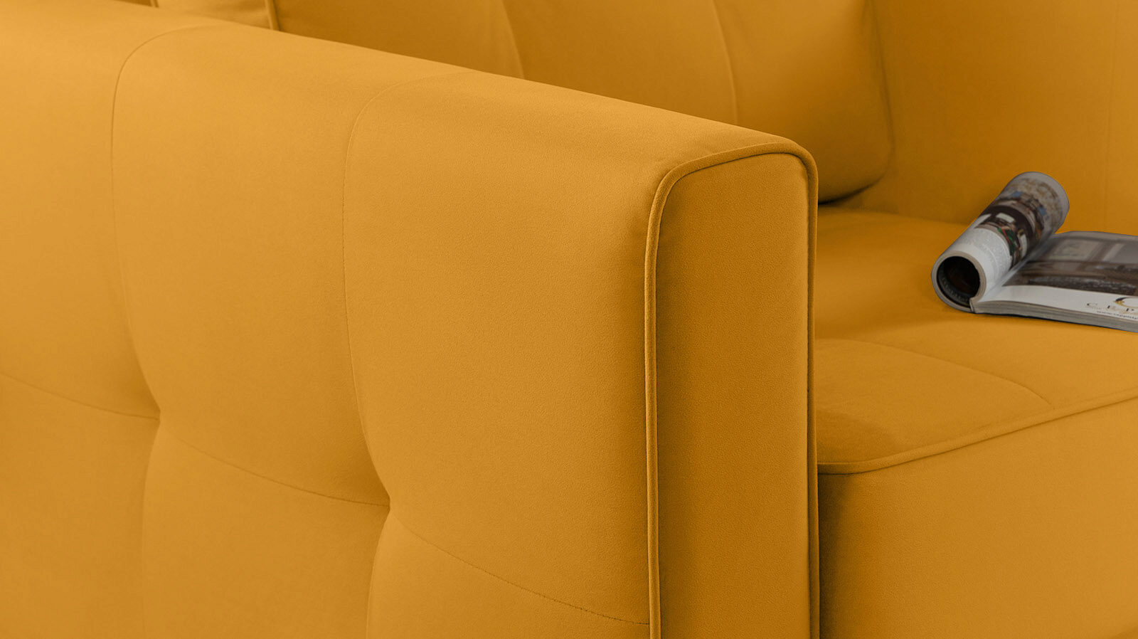 

Кресло Amani PRO с широкими подлокотниками, ножки пластик, Желтый, Amani PRO с широкими подлокотниками, ножки пластик