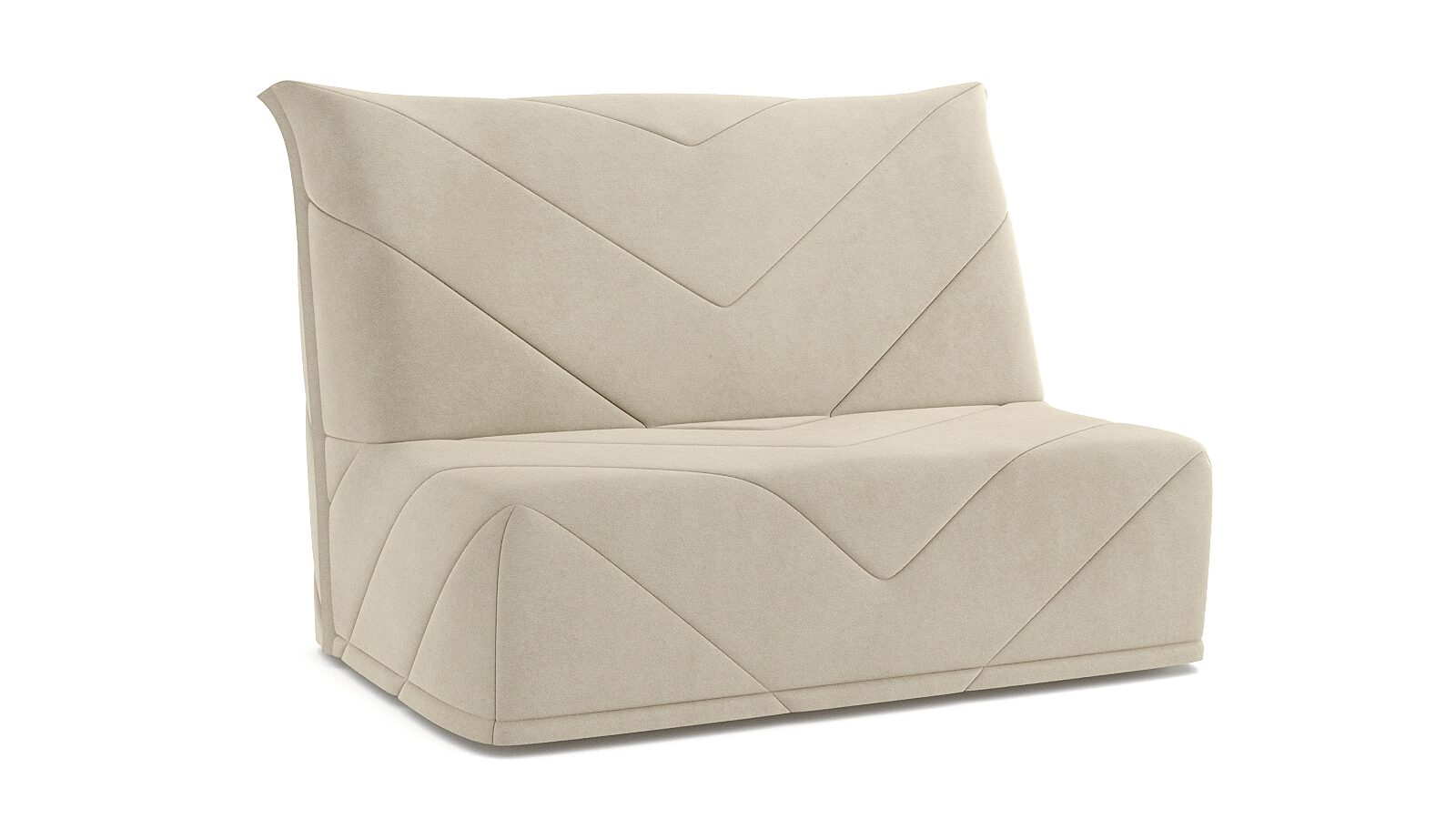 

Прямой диван Liten Sky Velvet 21, Белый, Liten Sky Velvet 21