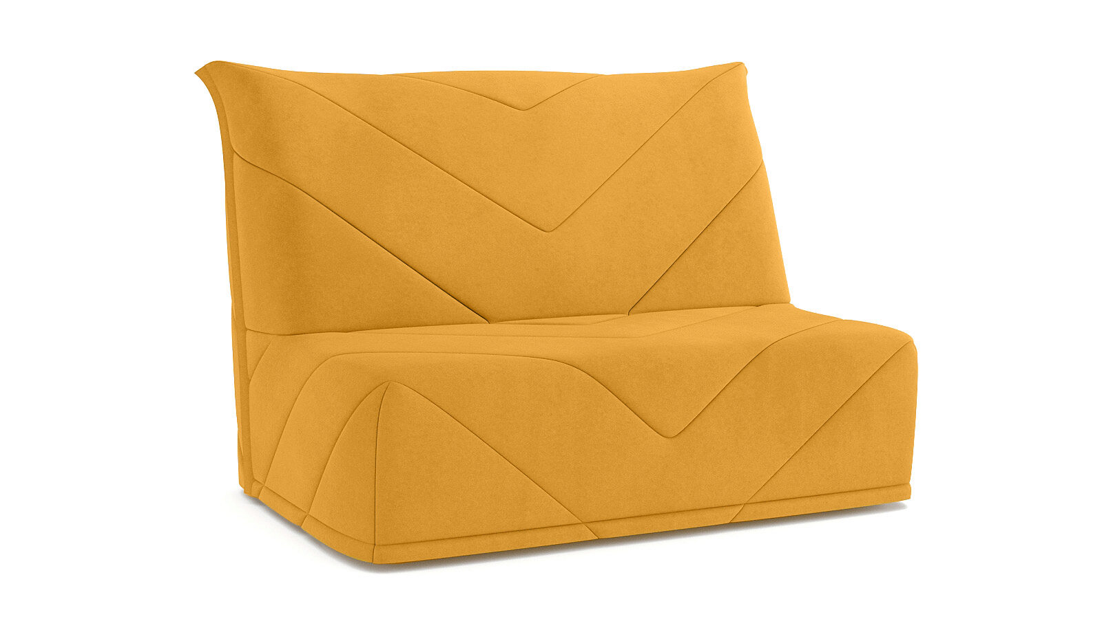 

Прямой диван Liten Sky velvet 30, Желтый, Liten Sky velvet 30