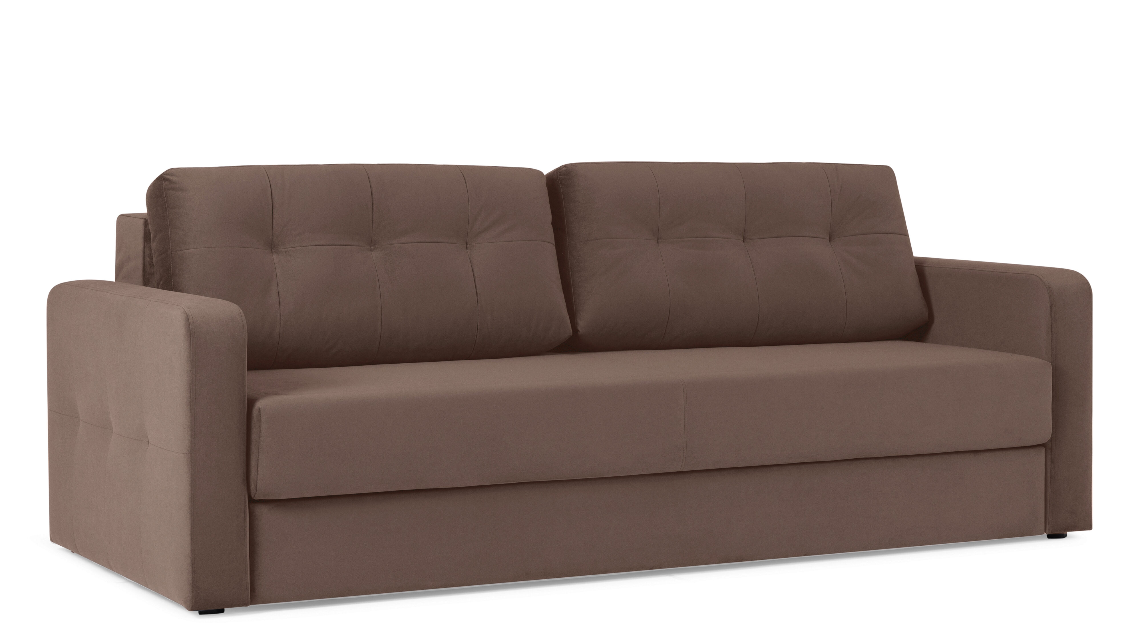 Прямой диван Loko Pro с анатомическим матрасом и широкими подлокотниками