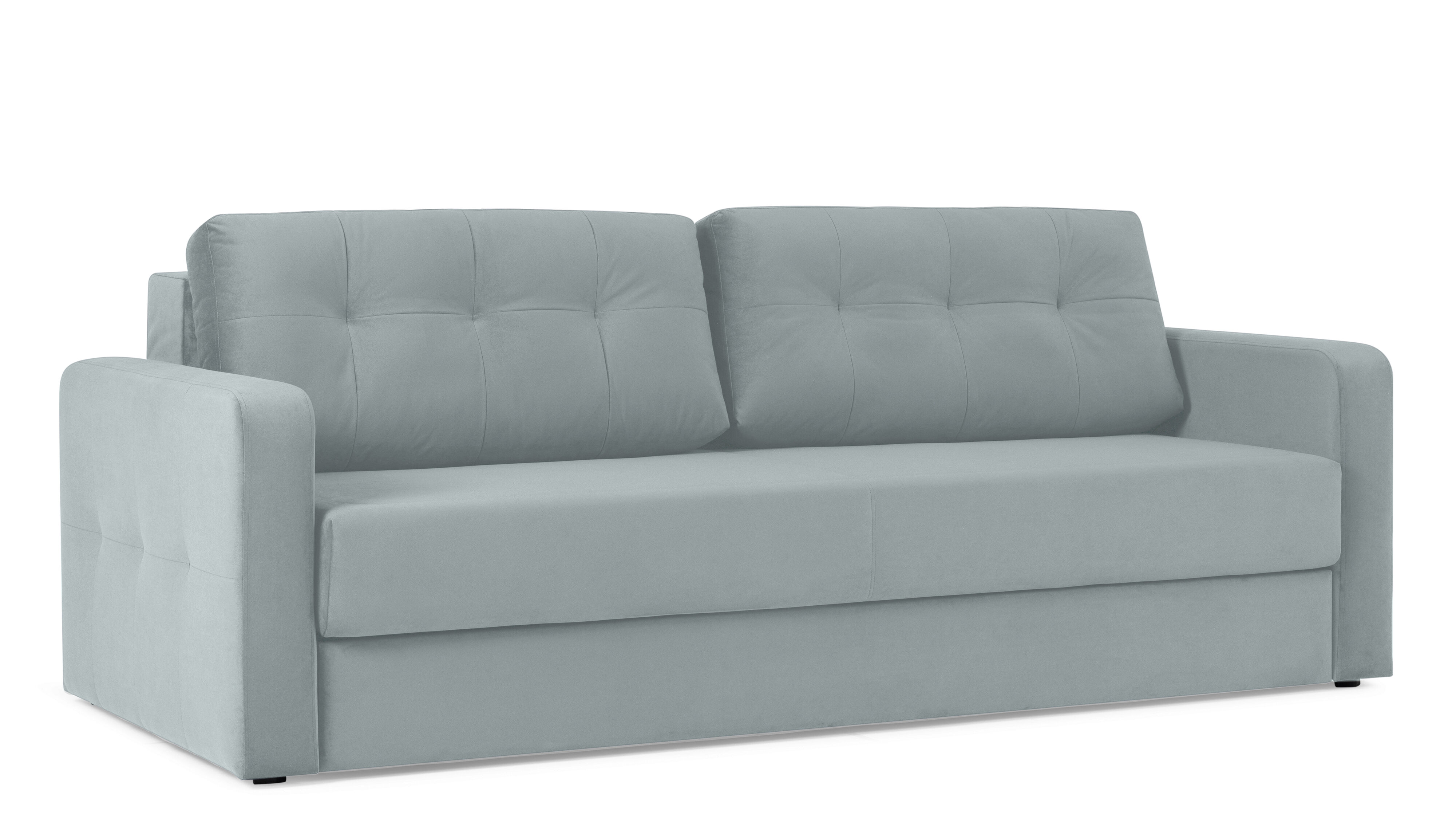 Прямой диван Loko Pro с анатомическим матрасом и широкими подлокотниками