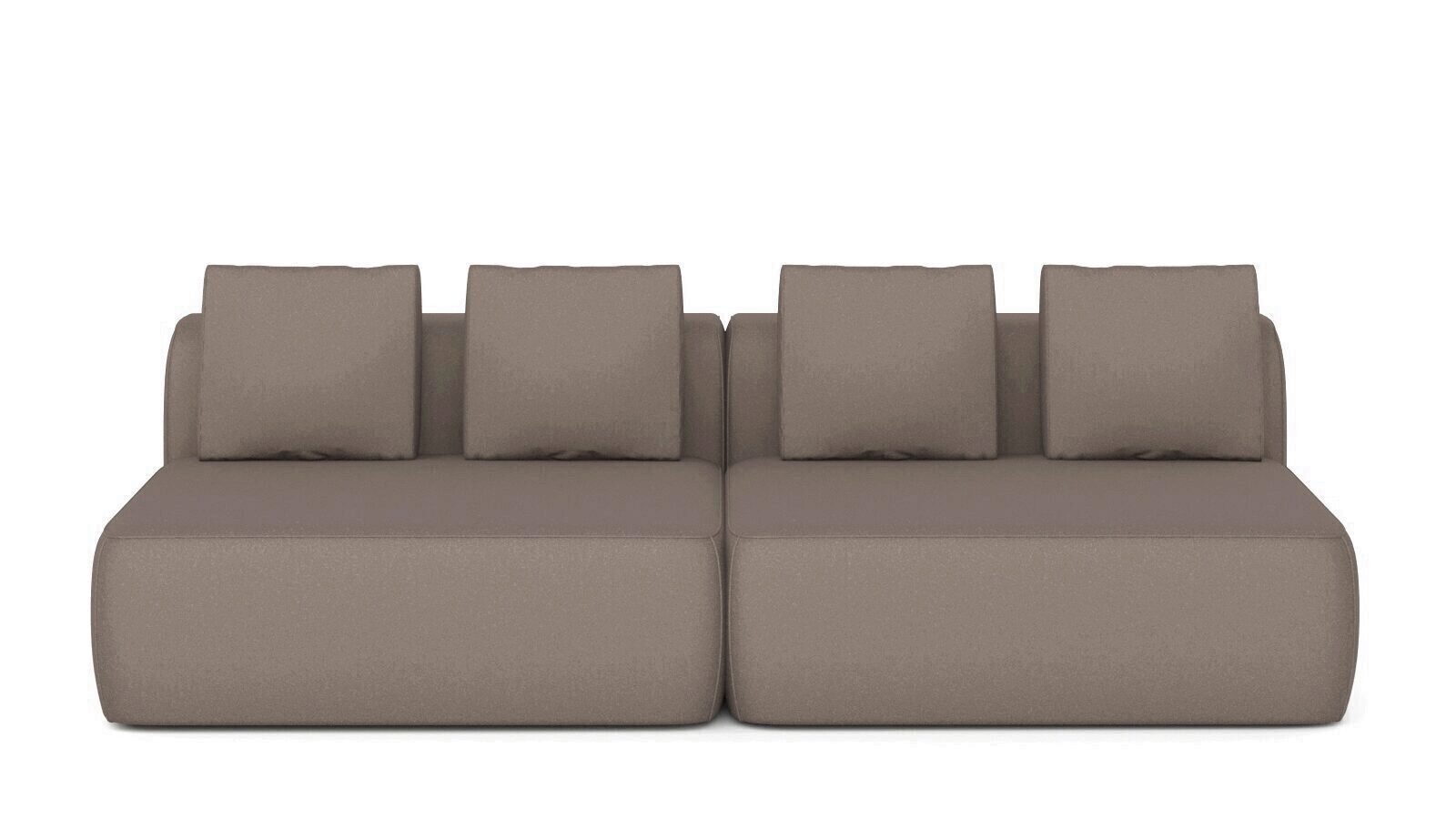 

Диван модульный 2-секционный Molto 125 125, Коричневый, Molto 125 125