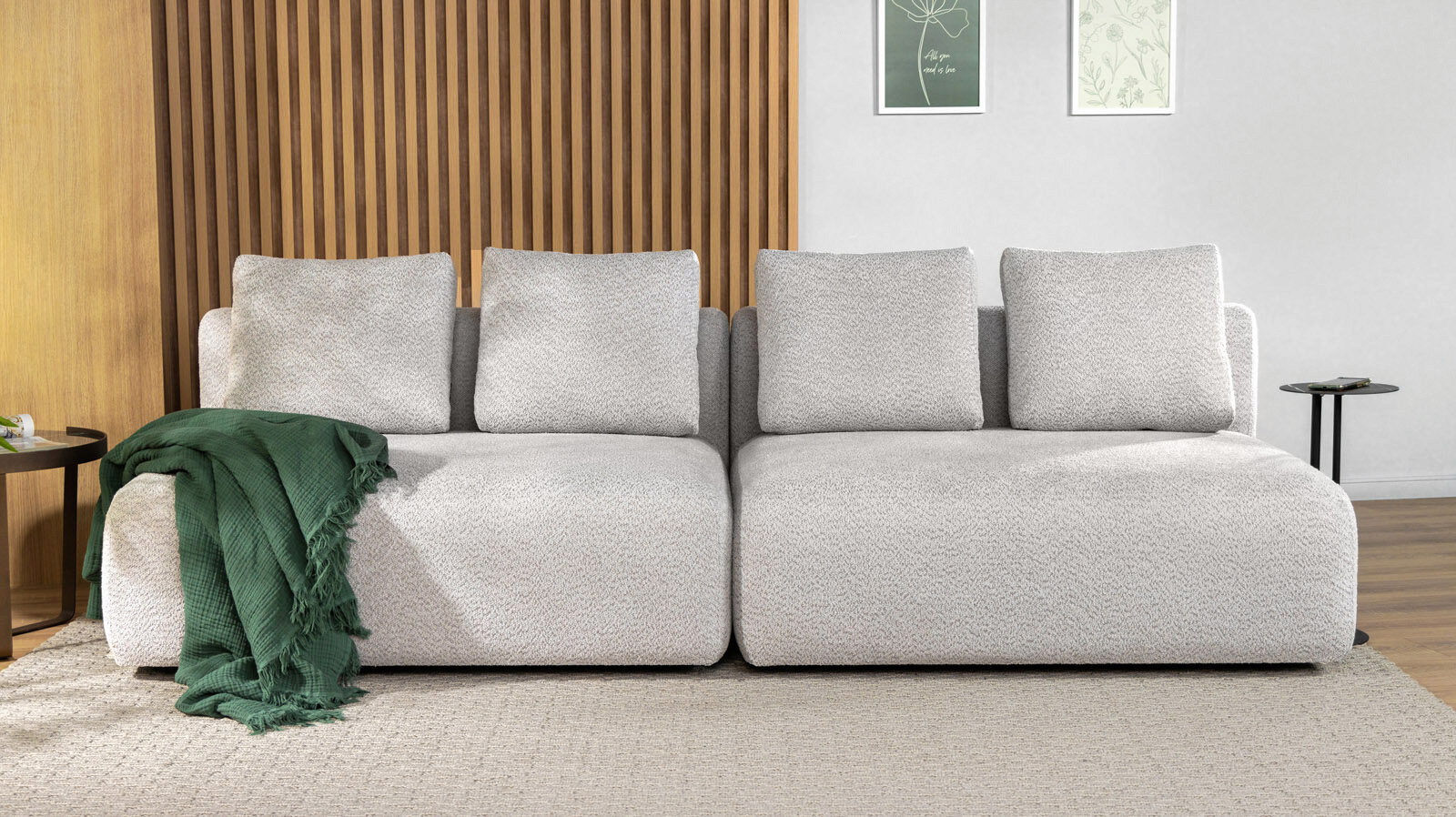 

Диван модульный 2-секционный Molto 125 125, Белый, Molto 125 125