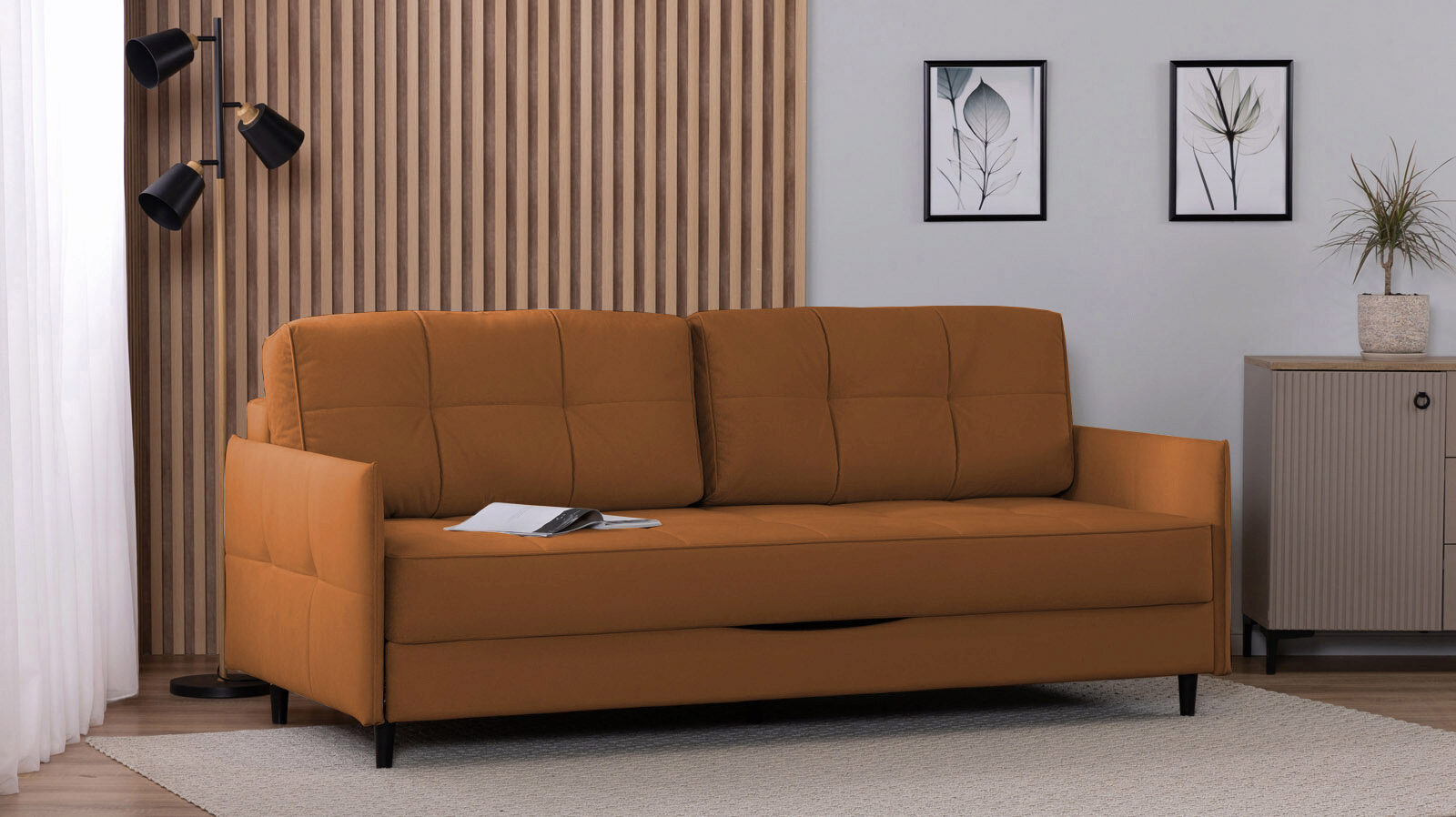 

Прямой диван Amani PRO с анатомическим матрасом и узкими подлокотниками, ножки пластик, Голубой, Amani PRO с анатомическим матрасом и узкими подлокотниками, ножки пластик