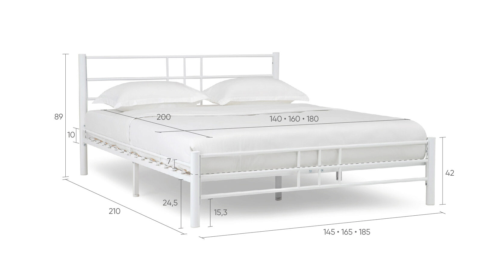 

Кровать металлическая Chris, Chris