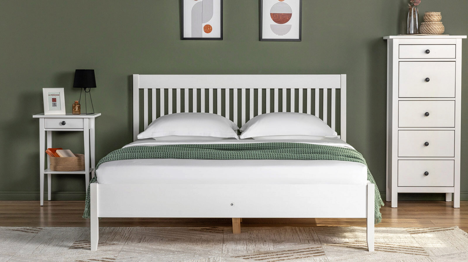 

Кровать из массива сосны Maas, цвет Белый, Maas, цвет Белый