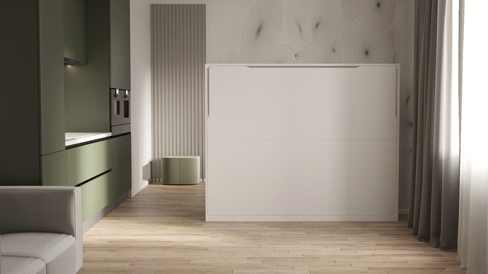 

Кровать откидная горизонтальная Smart Folding, цвет Белый, Smart Folding, цвет Белый