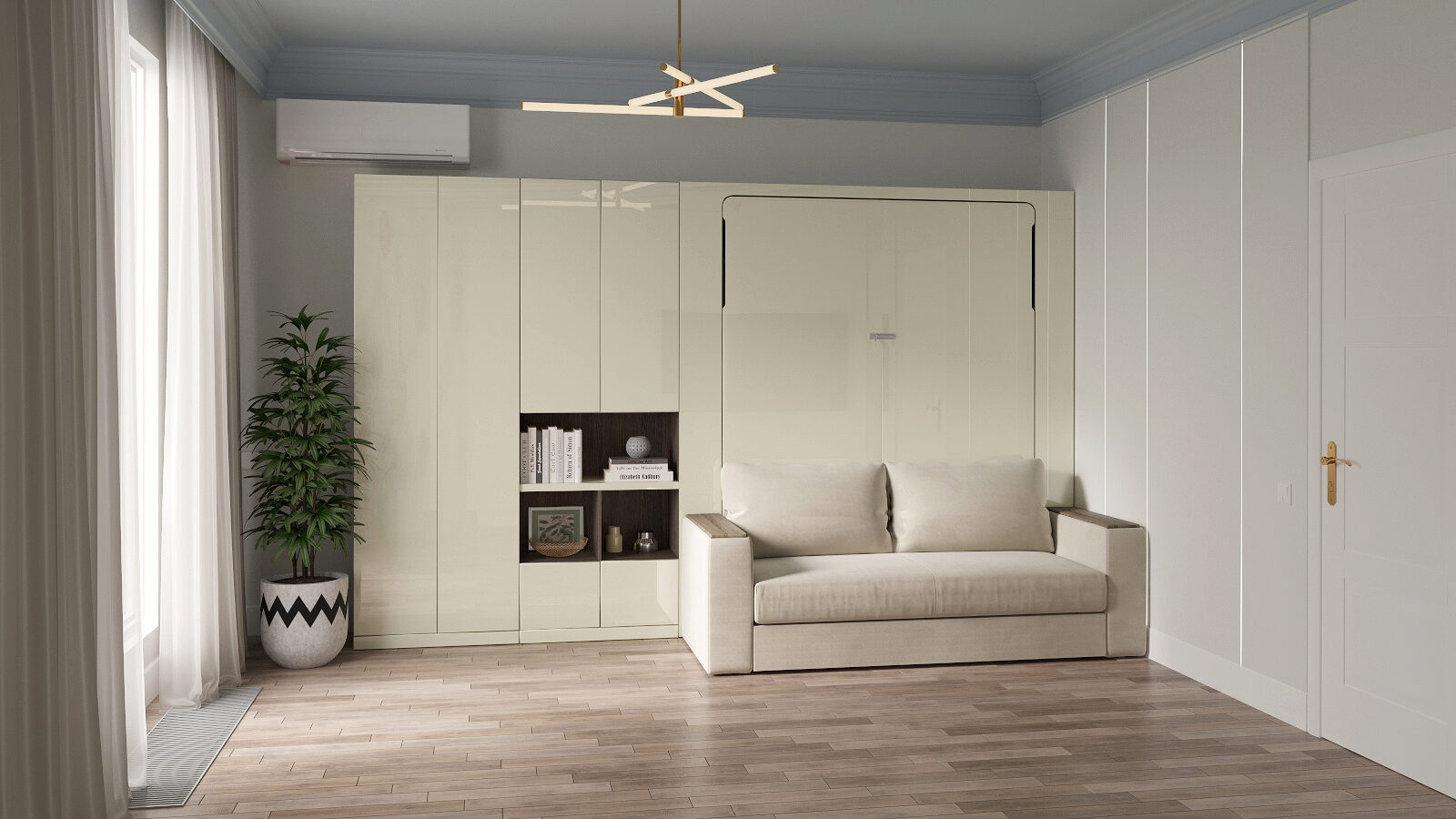 

Кровать откидная горизонтальная Space Solutions Ice с диваном, цвет Венге, Ваниль глянец, Space Solutions Ice с диваном, цвет Венге, Ваниль глянец