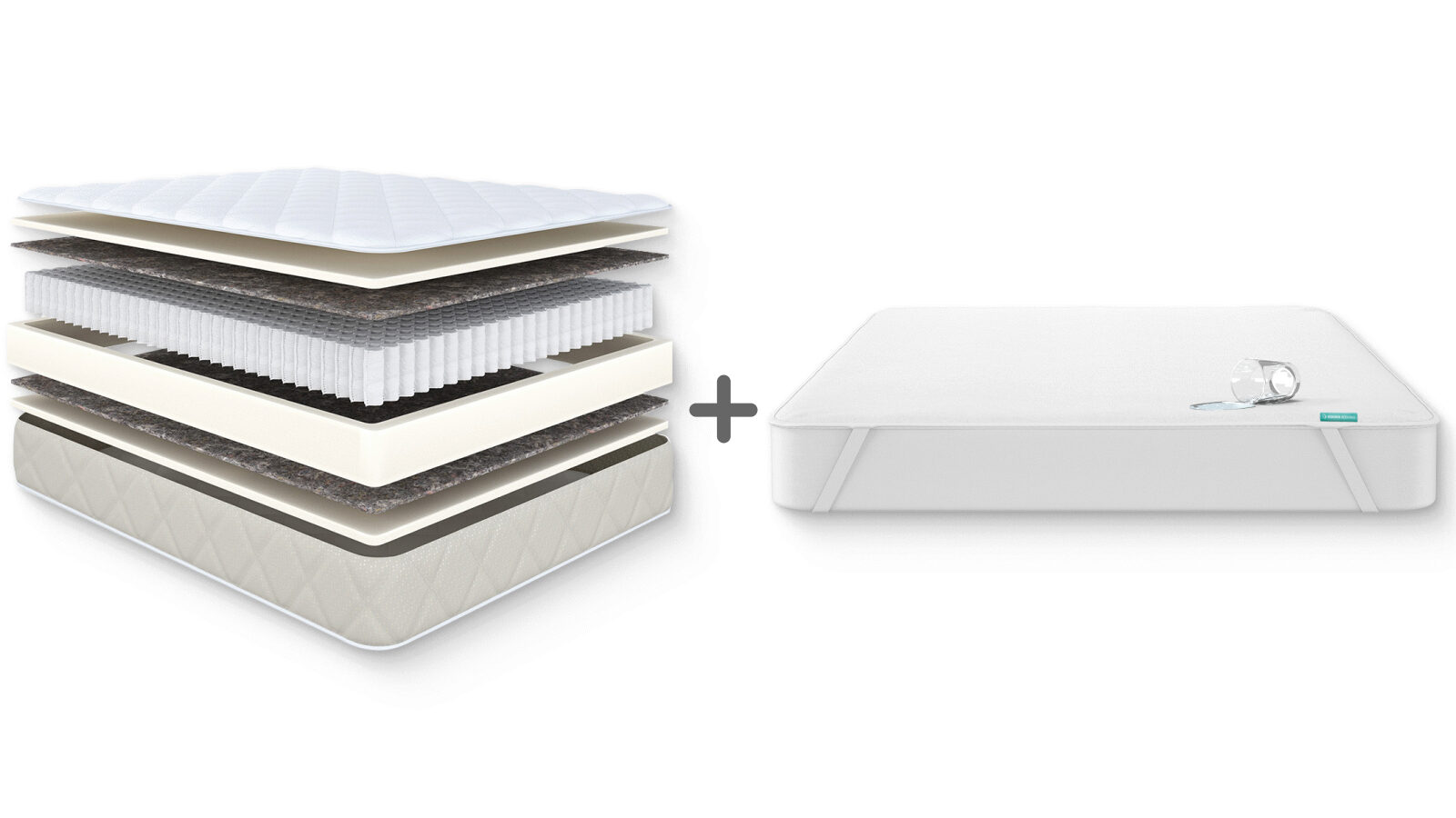 Анатомический матрас Comfort Plus с чехлом