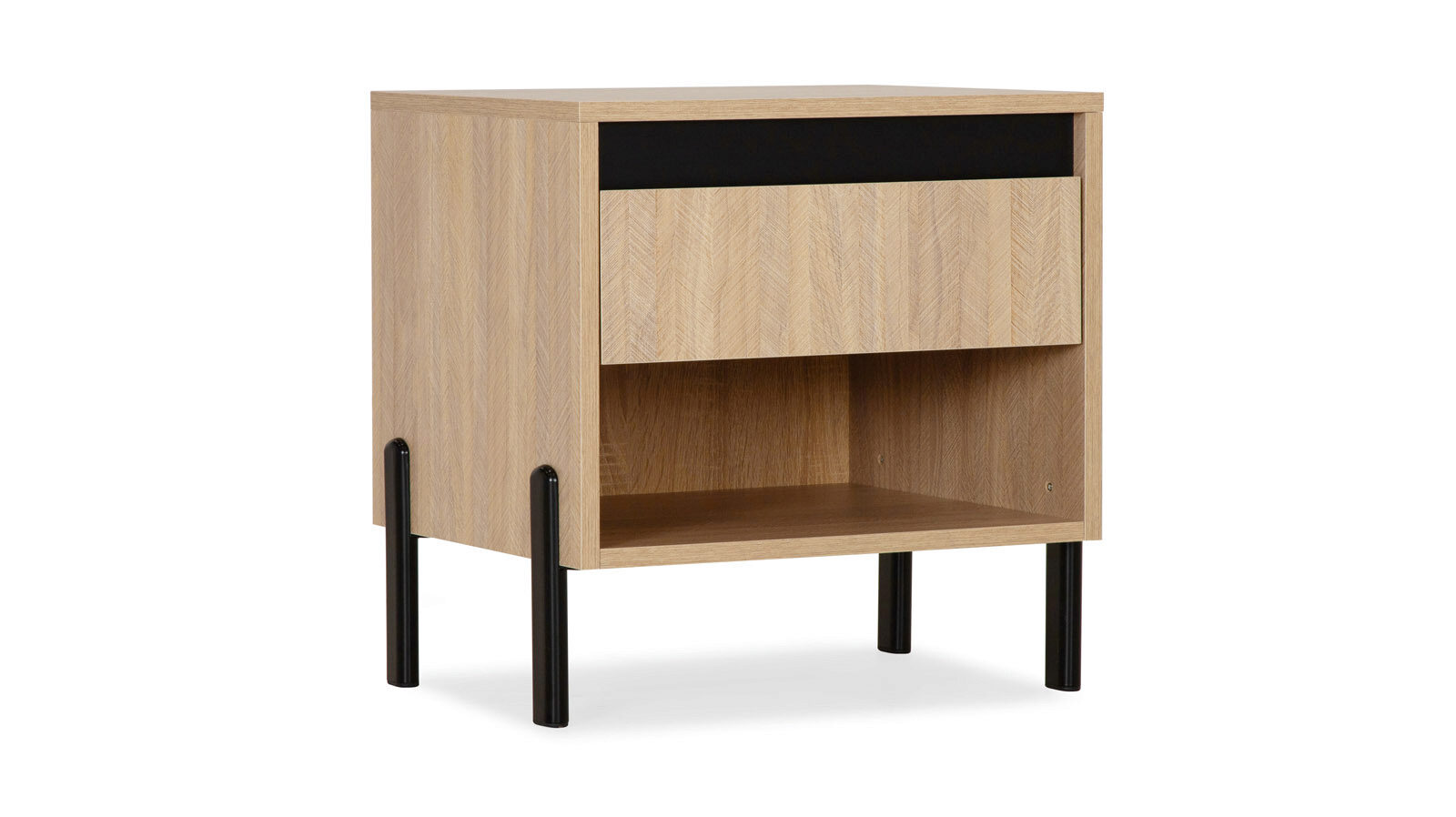 

Тумба прикроватная с ящиком Felino, цвет Французская ель, Черный, Неизвестно, Felino, цвет Французская ель, Черный