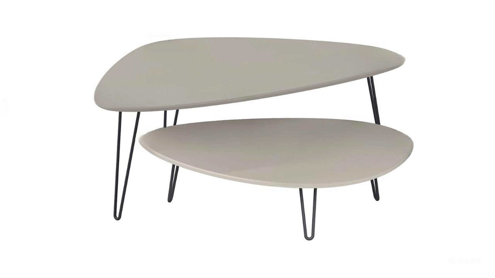 Комплект журнальных столов Gardy, цвет Глиняный серый