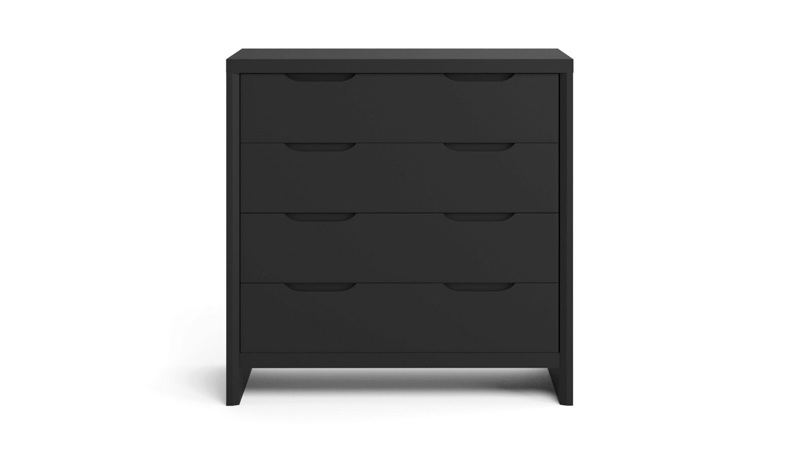 Комод Vesta Pro (Веста про) массив сосны цвет Черный