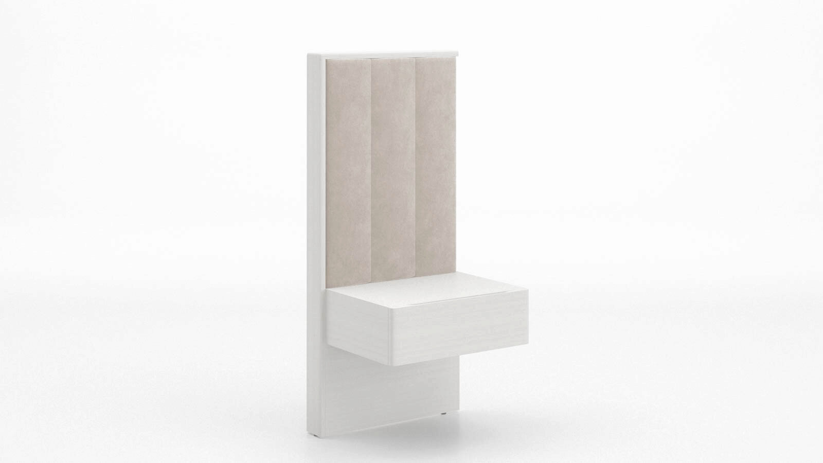 Приставной модуль Jess, Белый текстурный