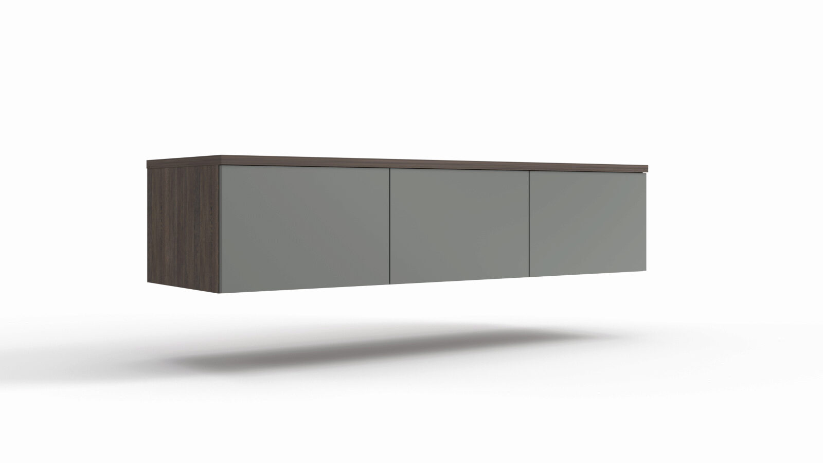 

Тумба под ТВ навесная Space Solutions Ice Венге Мали Грей софт, Space Solutions Ice Венге Мали Грей софт