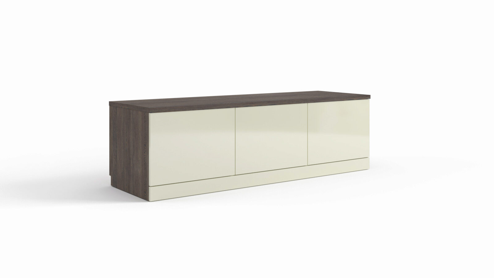 

Тумба под ТВ напольная Space Solutions Ice Венге Мали Ваниль глянец, Space Solutions Ice Венге Мали Ваниль глянец