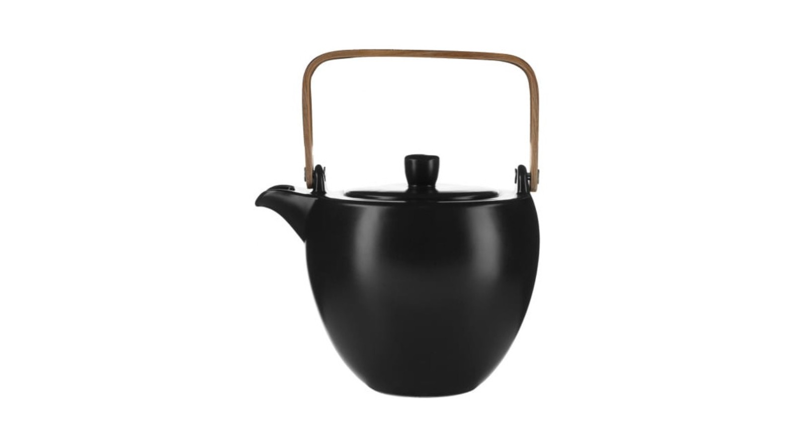 Чайник для заваривания с матовой поверхностью, темно-коричневый.