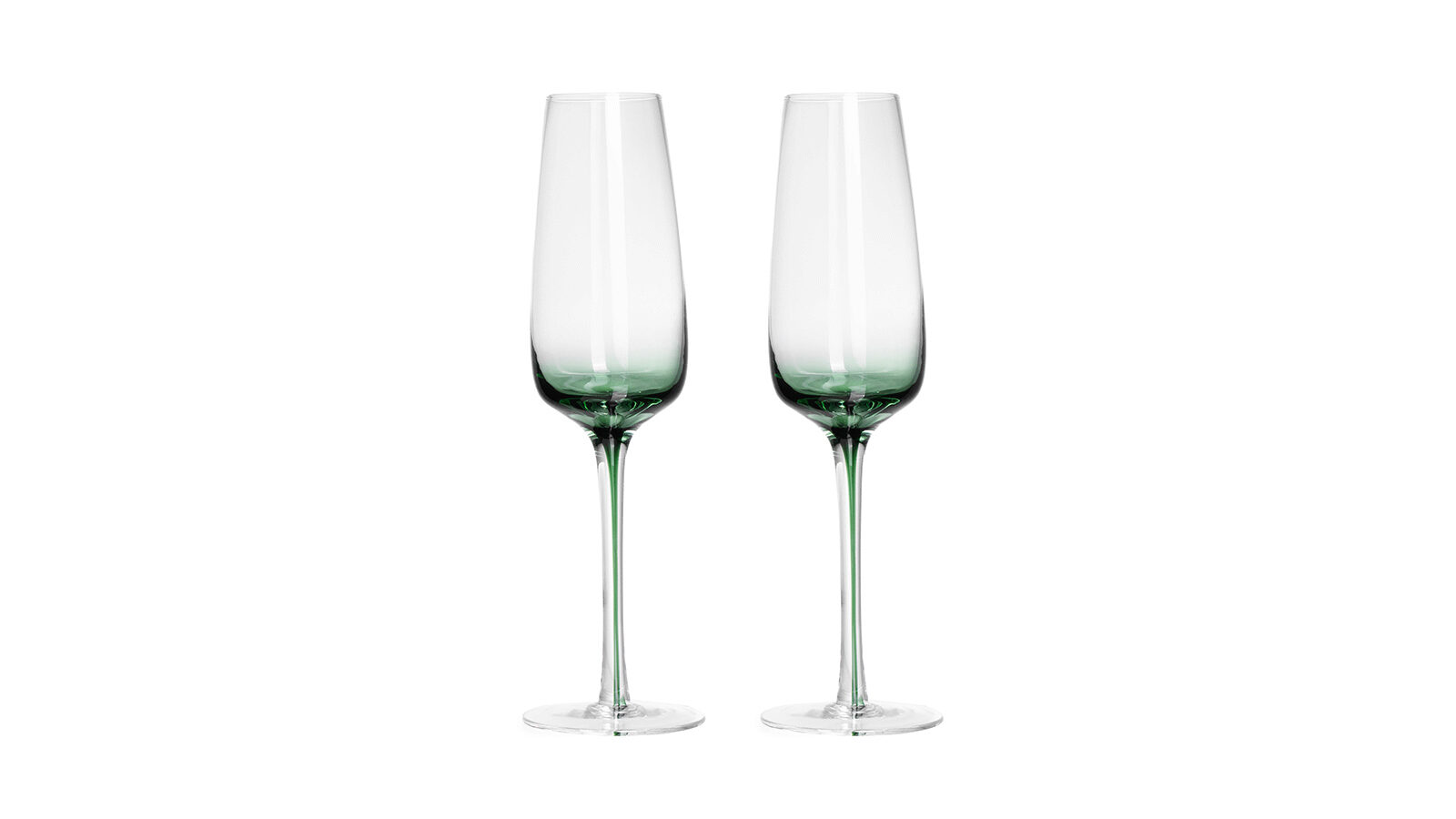 

Набор бокалов для шампанского 2 шт. Spell dark green, Spell dark green