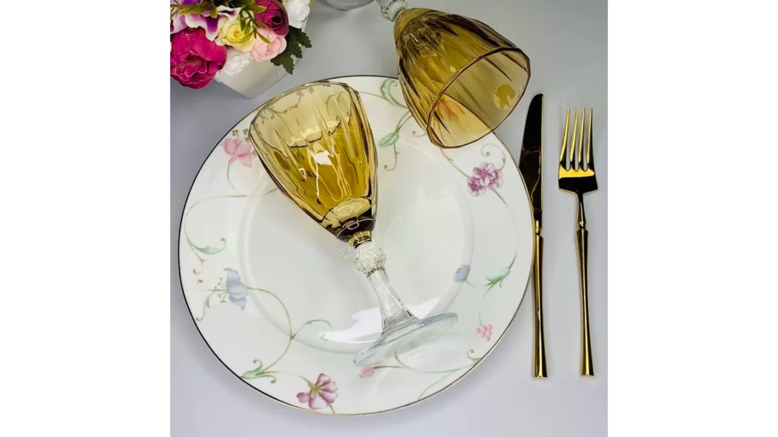 

Набор бокалов для вина 6 шт Shine nova 0,28 л золотой, Shine nova 0,28 л золотой