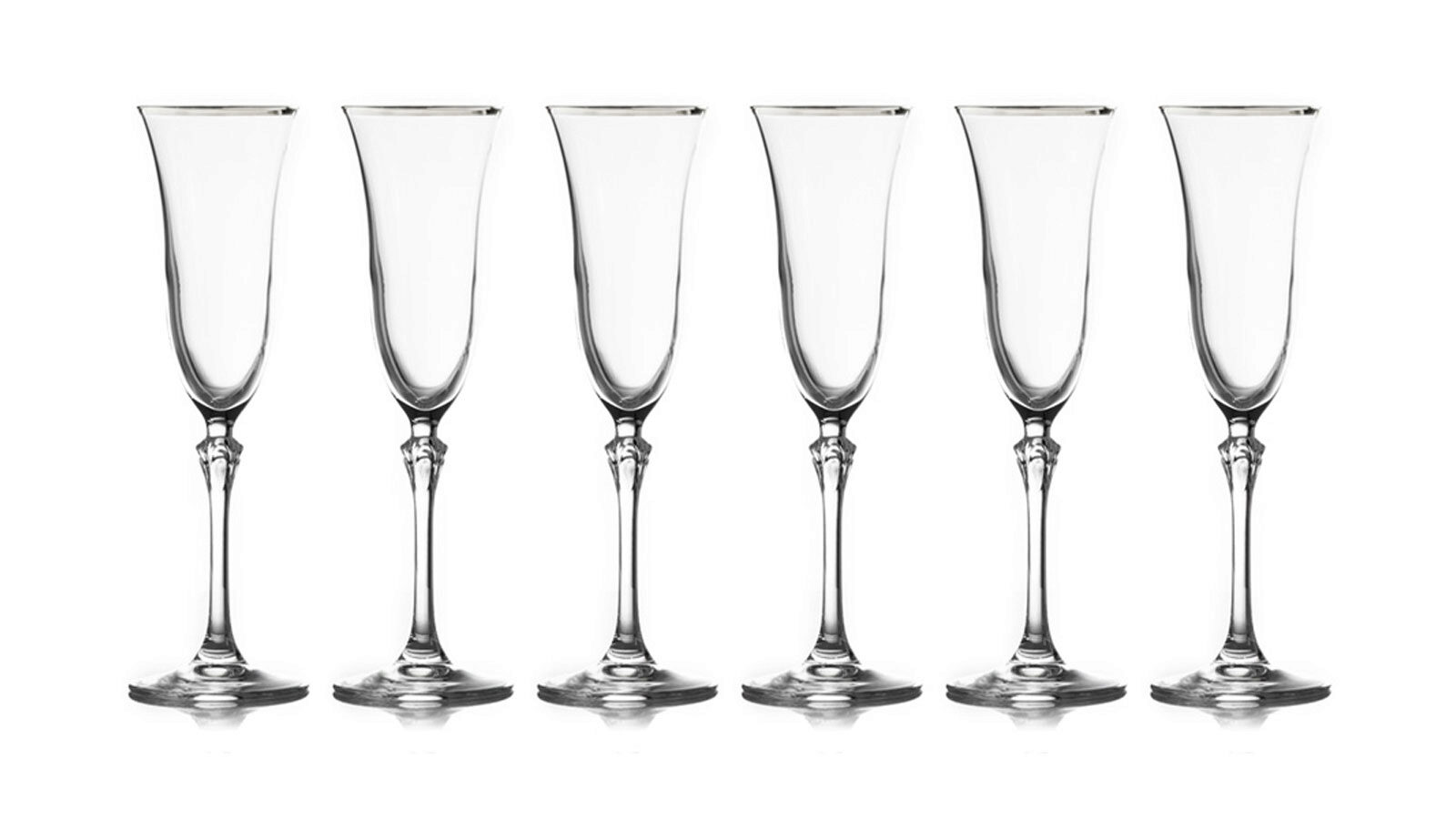 

Набор бокалов для шампанского Gemma платина, Gemma платина