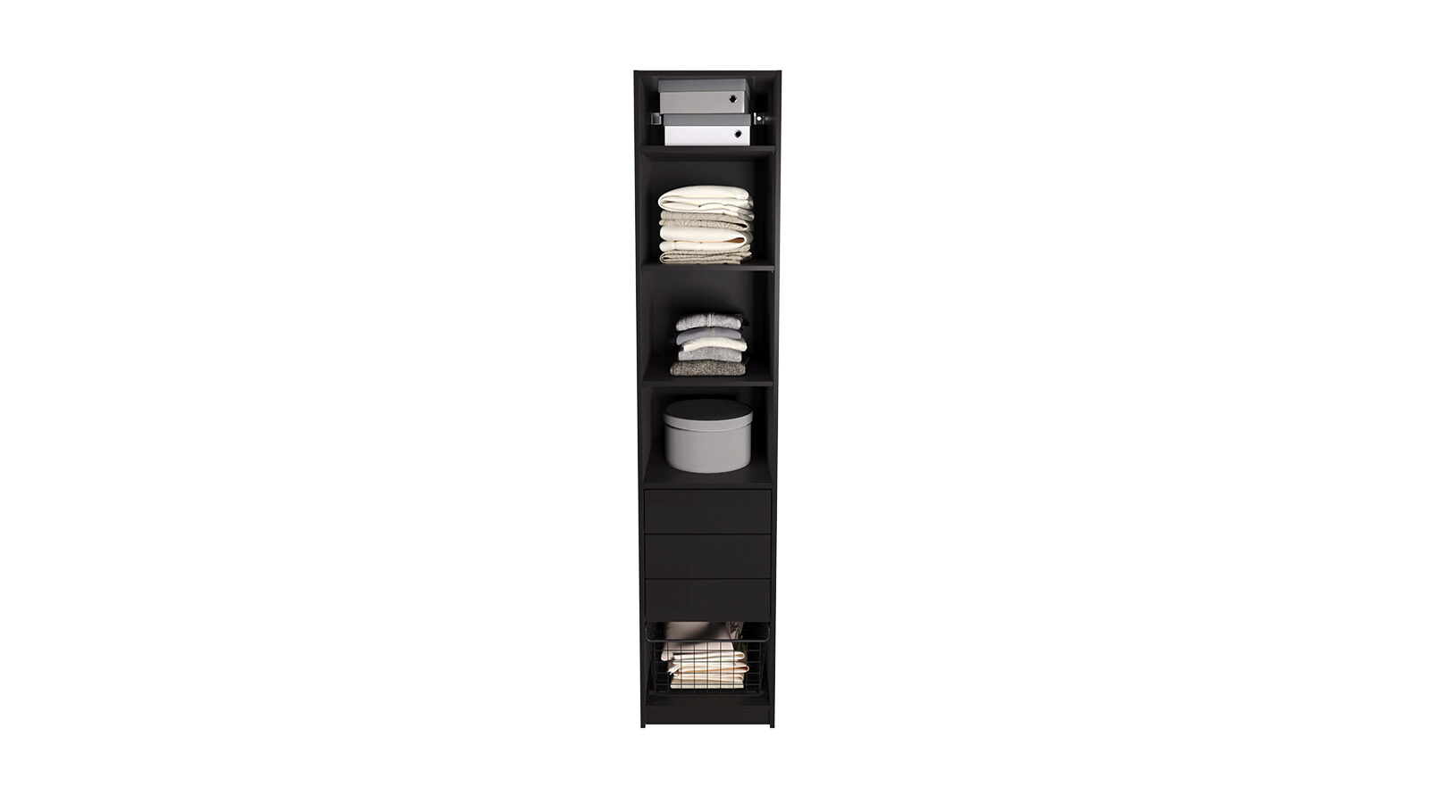 

Гардеробная Keep (Кип), модуль 50*236*58, набор 3, Графит, Keep (Кип), модуль 50*236*58, набор 3, Графит