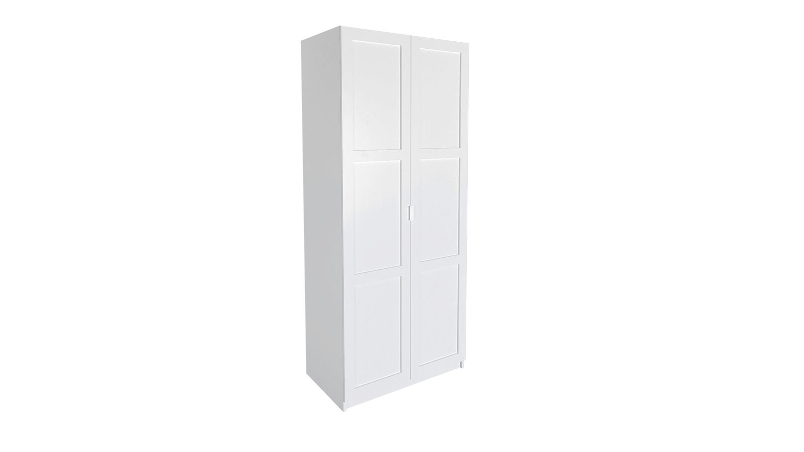 Гардеробная Keep (Кип), распашная, модуль 100*236*058, набор 1, цвет Белый, Дверь МДФ 3.1 Белый