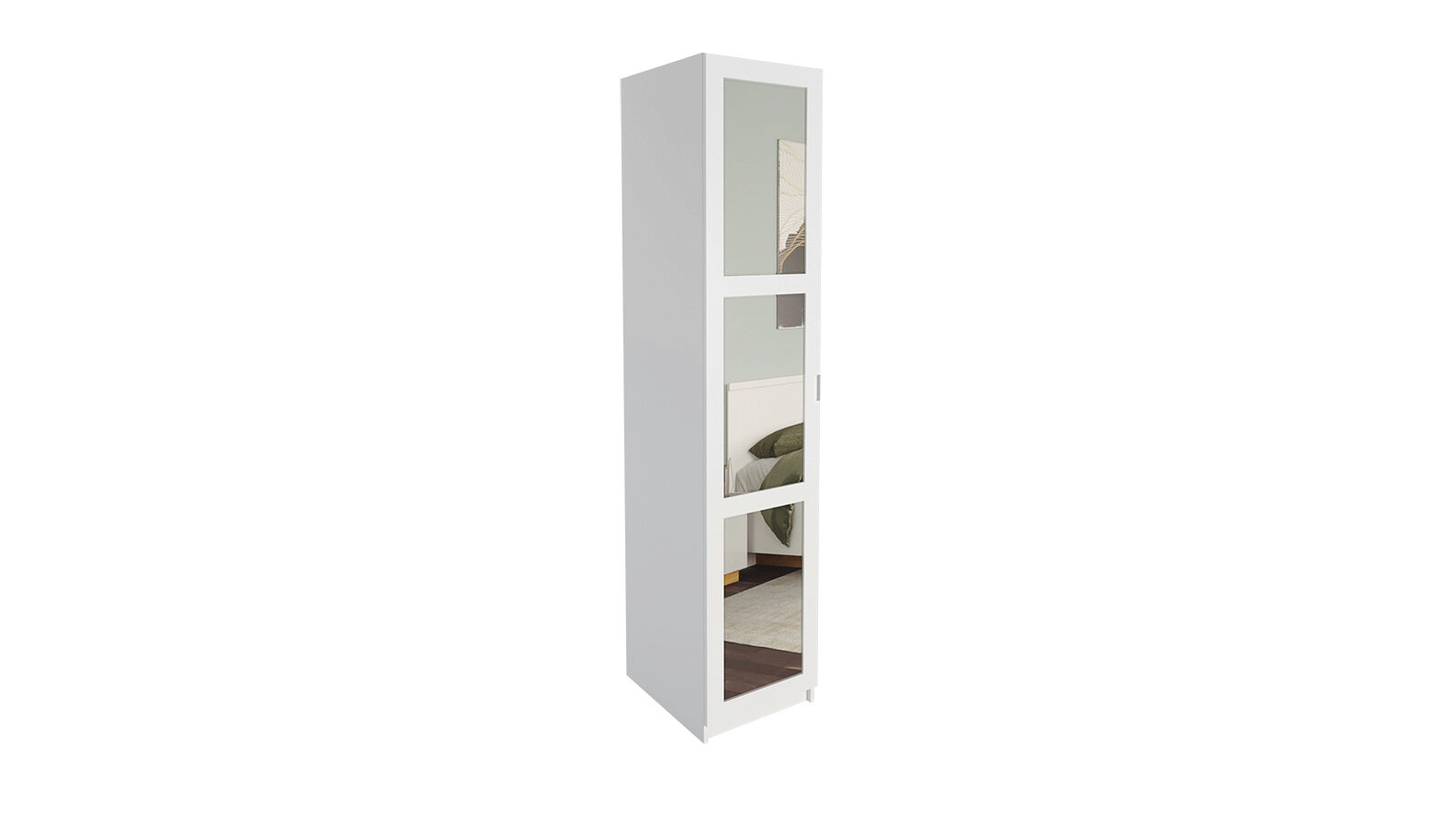 Гардеробная Keep (Кип), распашная, модуль 050*236*058, набор 1, цвет Белый, Дверь МДФ 3.2 Белый