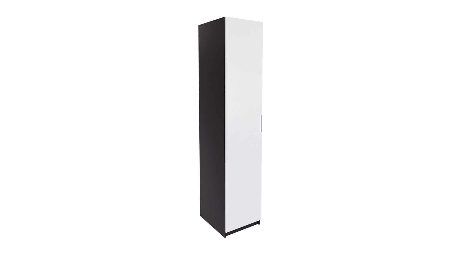 Гардеробная Keep (Кип), распашная, модуль 050*236*058, набор 1, цвет Графит, Дверь ЛДСП Белый
