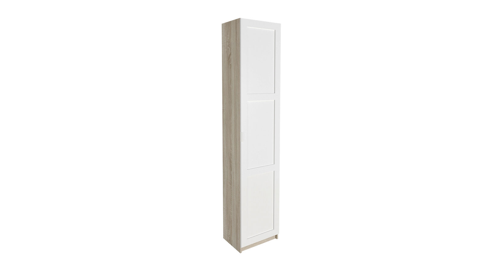 Гардеробная Keep (Кип), распашная, модуль 050*236*035, набор 2, цвет Дуб новато светлый, Дверь МДФ 3.1 Белый