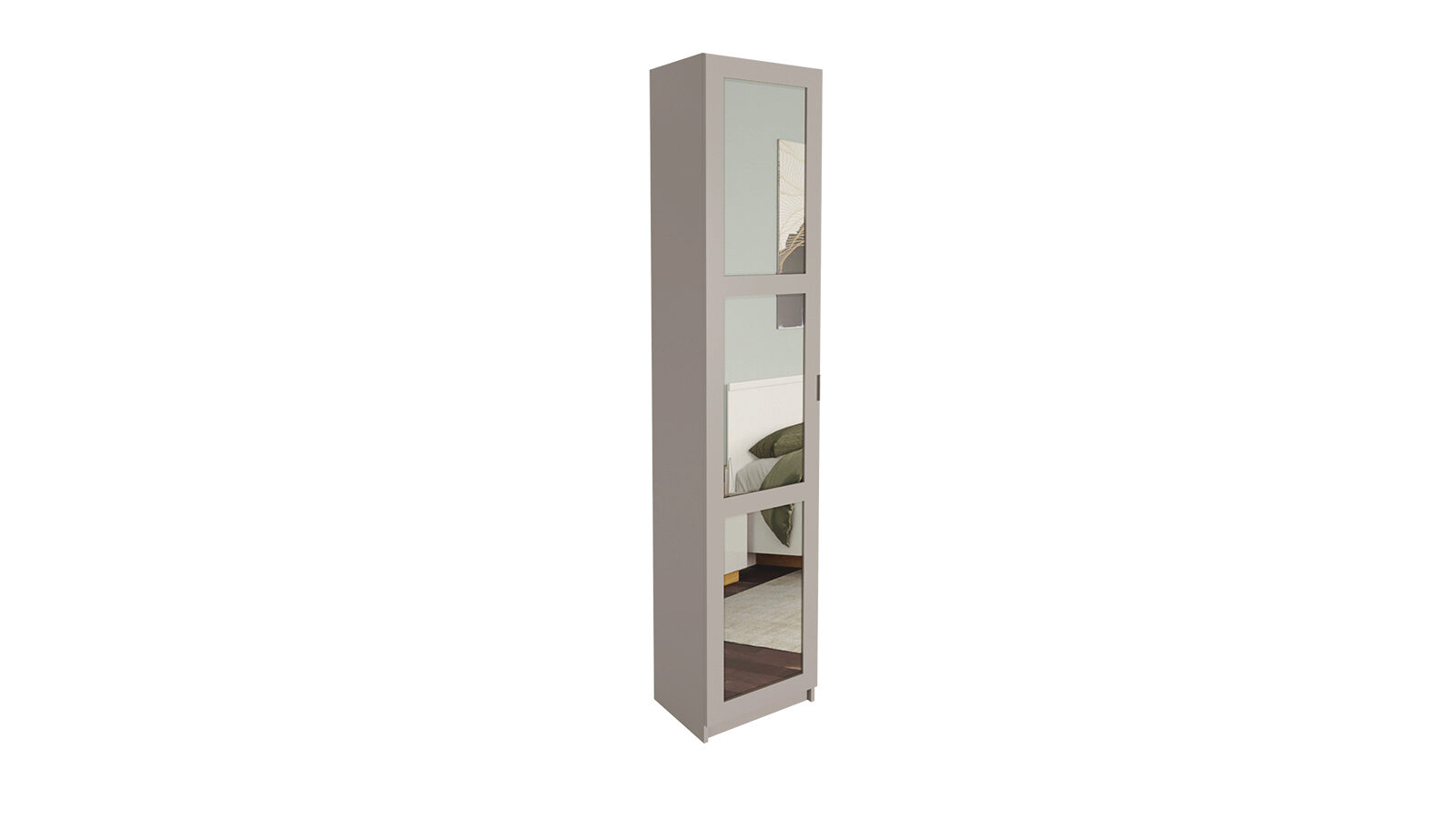 Гардеробная Keep (Кип), распашная, модуль 050*236*035, набор 2, цвет Бежевый дымчатый, Дверь МДФ 3.2 Бежевый