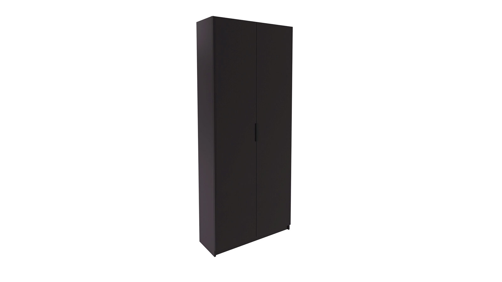 Гардеробная Keep (Кип), распашная, модуль 100*236*035, набор 1, цвет Графит, Дверь ЛДСП Графит