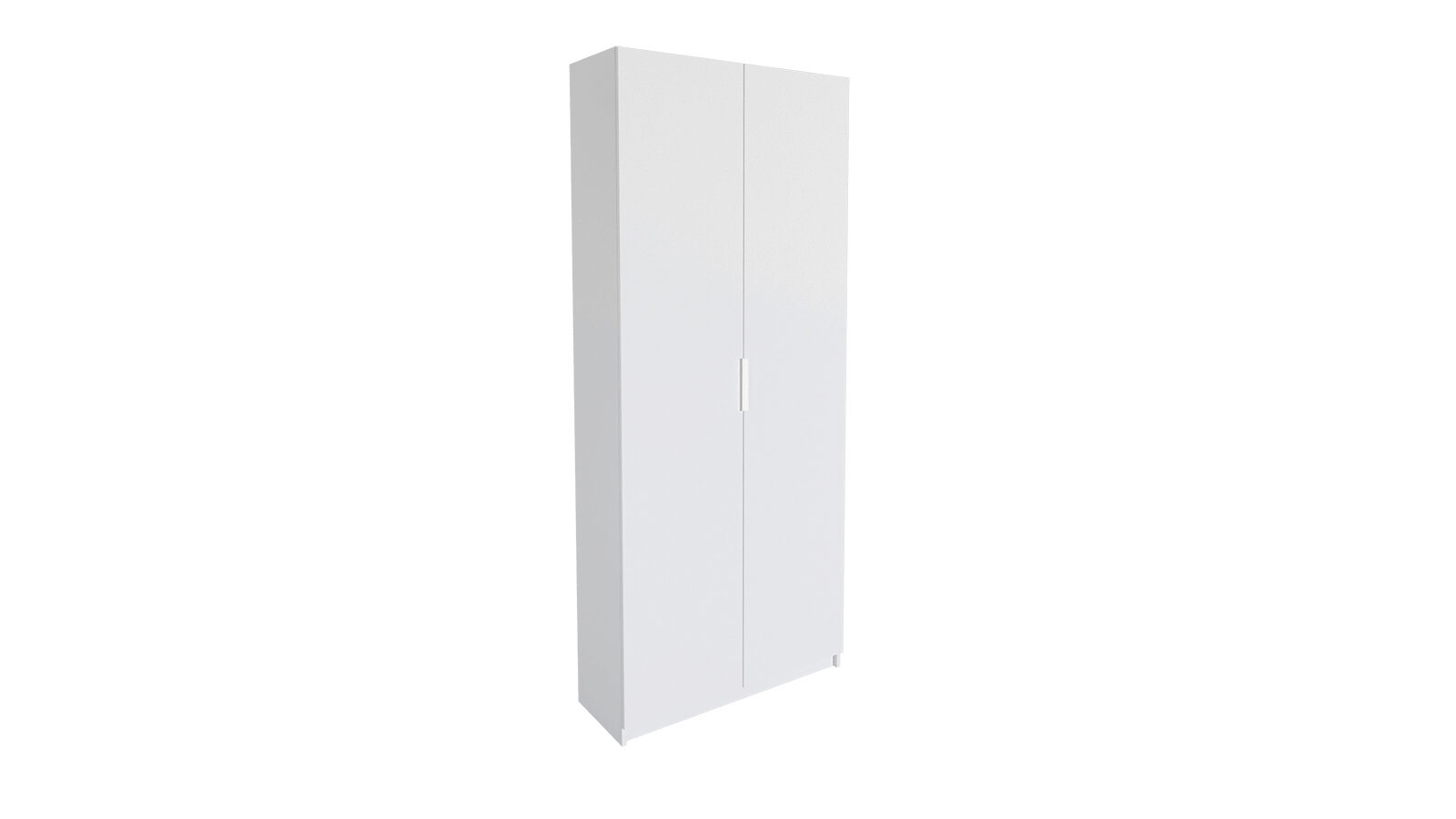 Гардеробная Keep (Кип), распашная, модуль 100*236*035, набор 1, цвет Белый, Дверь ЛДСП Белый