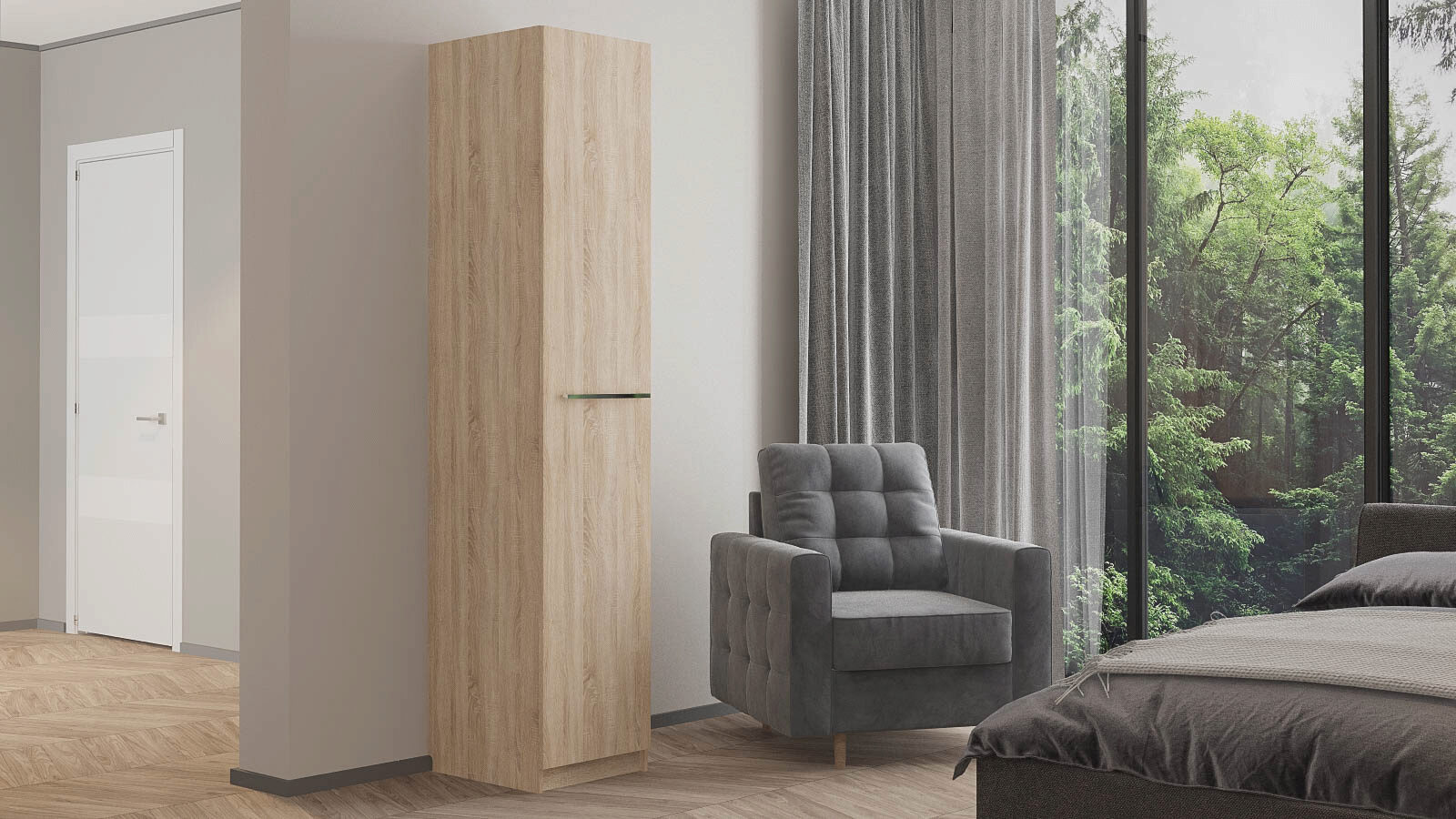 

Шкаф однодверный Noble 45 см, цвет Дуб бардолино, Noble 45 см, цвет Дуб бардолино