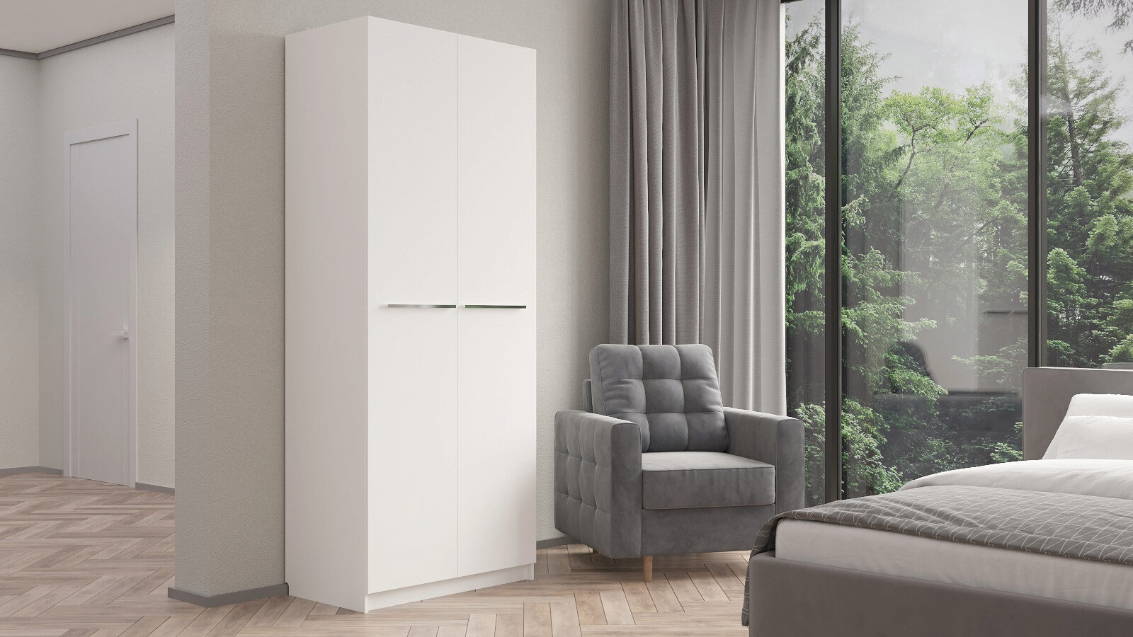 

Шкаф двухдверный Noble 90 см, цвет Белый премиум, Noble 90 см, цвет Белый премиум