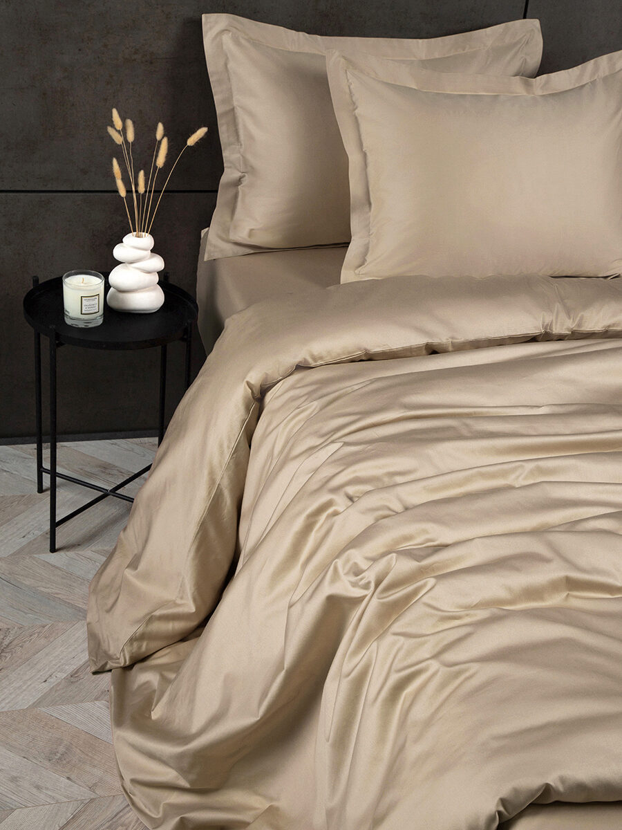 

Комплект постельного белья с простыней Classic Sateen Какао, Classic Sateen Какао