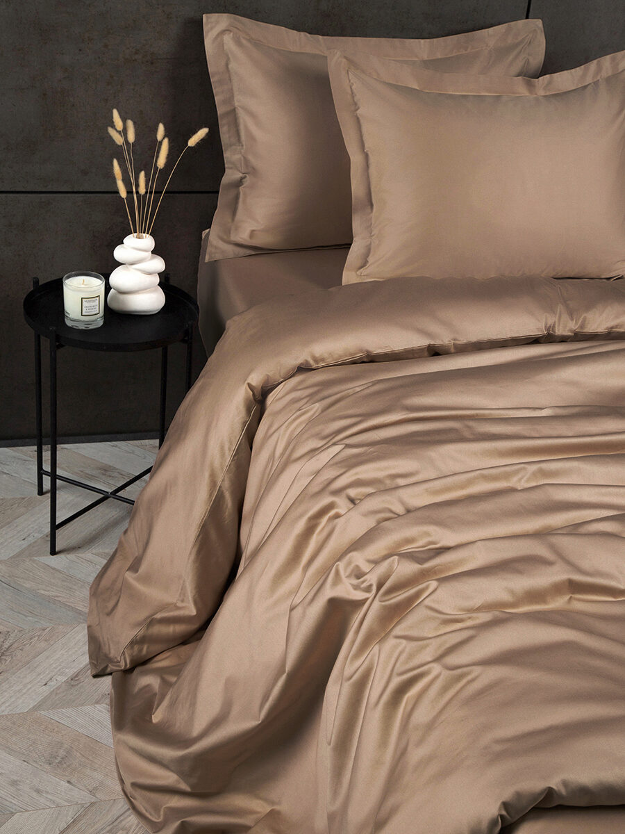 

Комплект постельного белья с простыней Classic Sateen Карамель, Classic Sateen Карамель