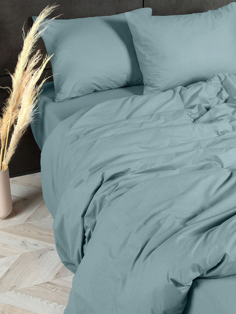 

Комплект постельного белья без простыни Comfort Cotton (Комфорт Коттон) Серо-голубой, Comfort Cotton (Комфорт Коттон) Серо-голубой