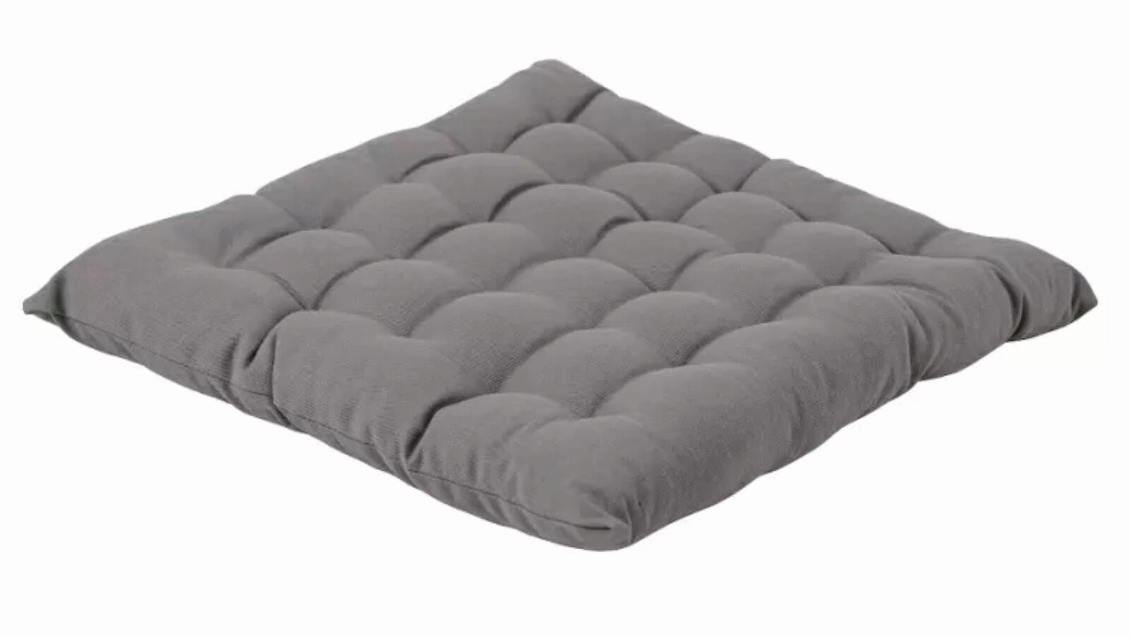 

Подушка на стул Essential new 40 40 см цвет серый, Essential new 40 40 см цвет серый