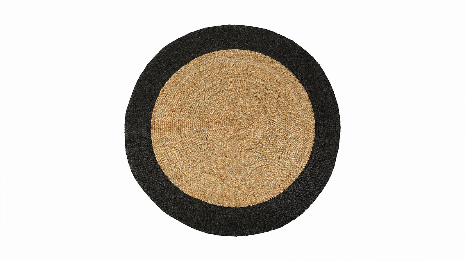 

Ковер круглый Askona Home Jute, цвет натуральный-черный, Askona Home Jute, цвет натуральный-черный
