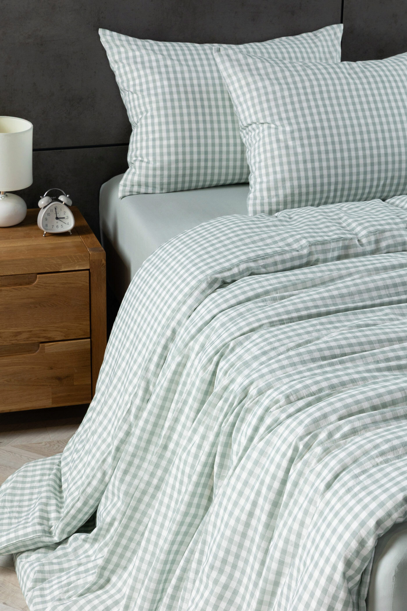 

Комплект постельного белья без простыни Organic Cotton Фисташковая клетка, Organic Cotton Фисташковая клетка