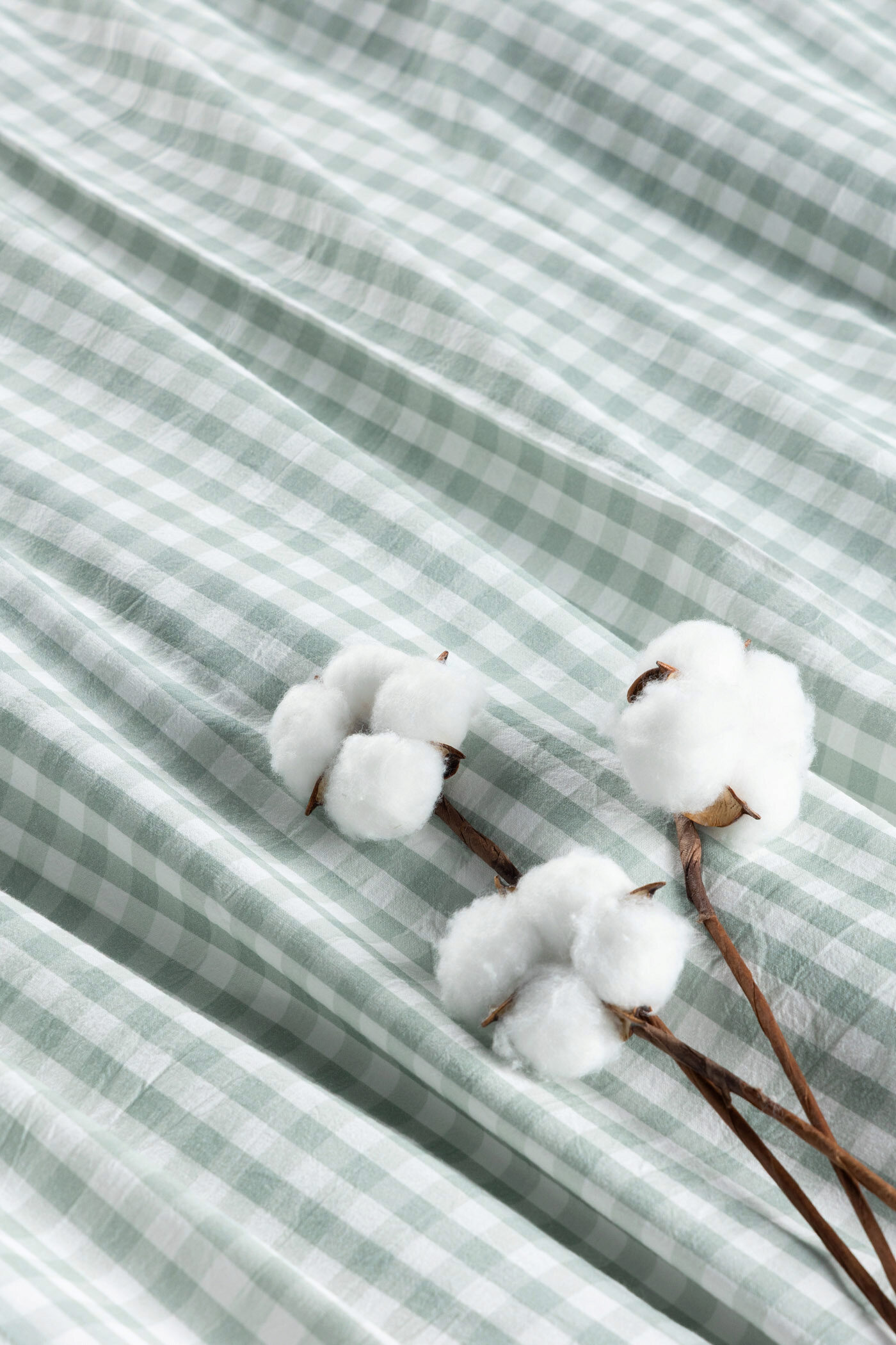 

Комплект постельного белья без простыни Organic Cotton Фисташковая клетка, Organic Cotton Фисташковая клетка