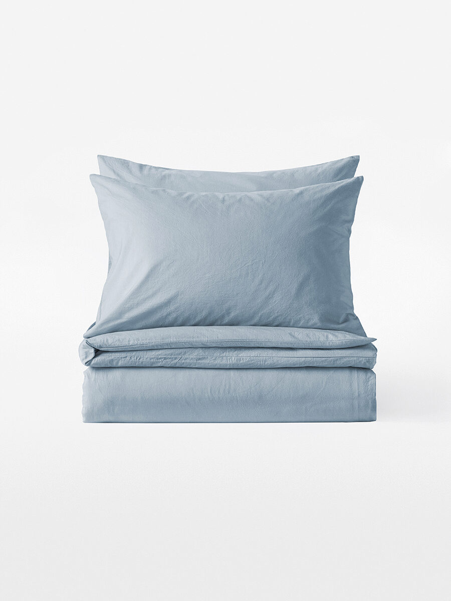 Комплект постельного белья без простыни Organic Cotton (Органик Коттон) Голубой
