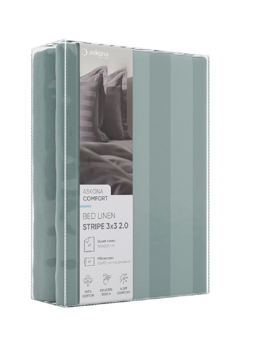 

Комплект постельного белья без простыни Stripe 2.0 Мята, Stripe 2.0 Мята